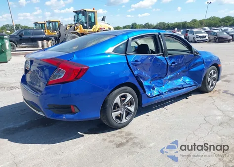 2020 Honda Civic Lx из США, поврежденный, VIN 19XFC2F65LE011273